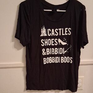 Disney Black and White Graphic Tee